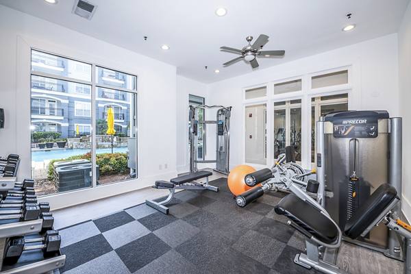 fitness center at Avana City North Apartments