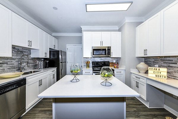 kitchen at Avana City North Apartments