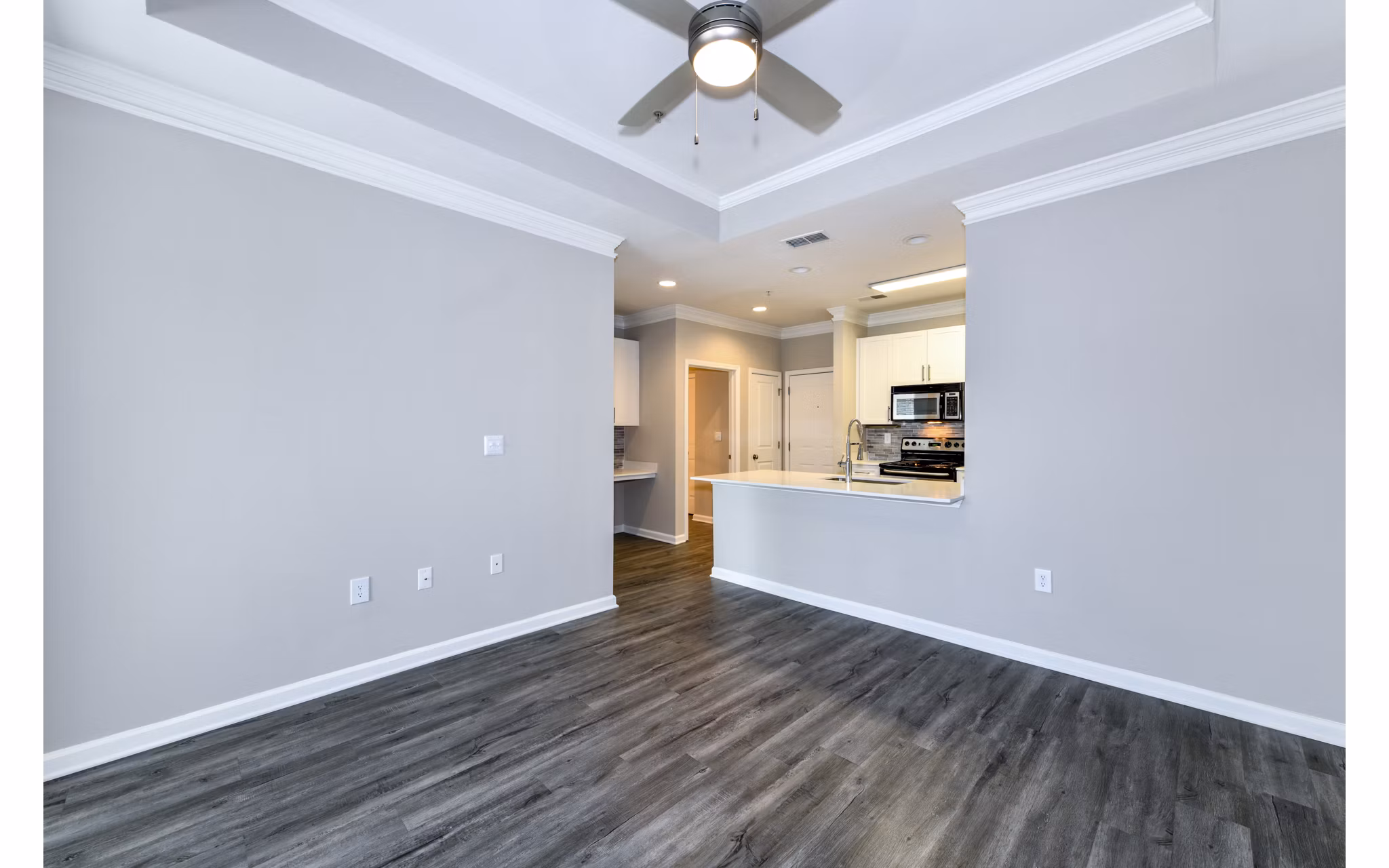 living room at Avana City North Apartments  