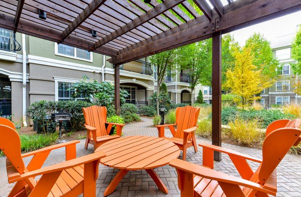 patio area at Avana City North Apartments