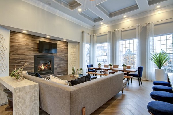 Elegant clubhouse with modern design at The Grand Reserve Apartments
