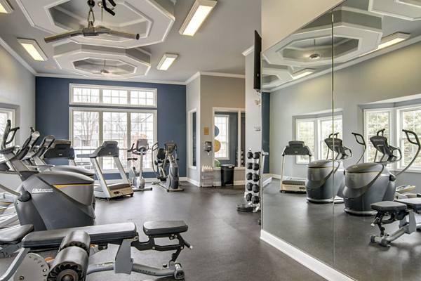 fitness center at The Grand Reserve Apartments
