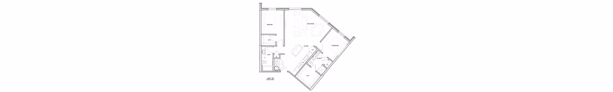2D floor plan at Sunnen Station Apartments