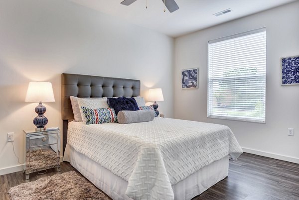 bedroom at Sunnen Station Apartments