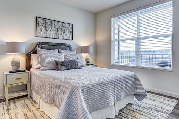 bedroom at Sunnen Station Apartments