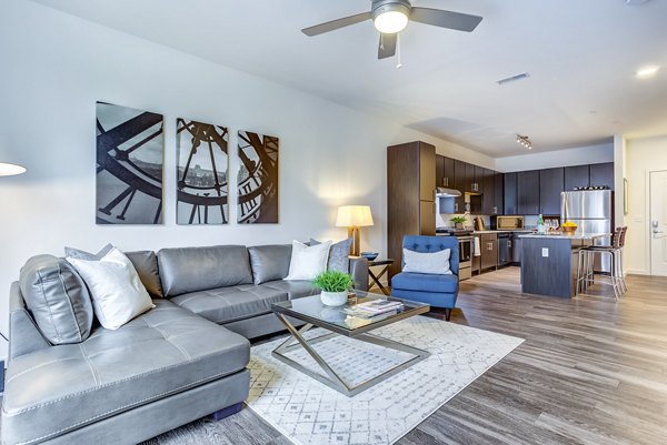 living room at Sunnen Station Apartments