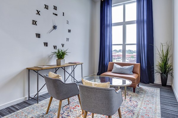 living room at Sunnen Station Apartments