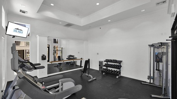 fitness center at San Paulo Apartments