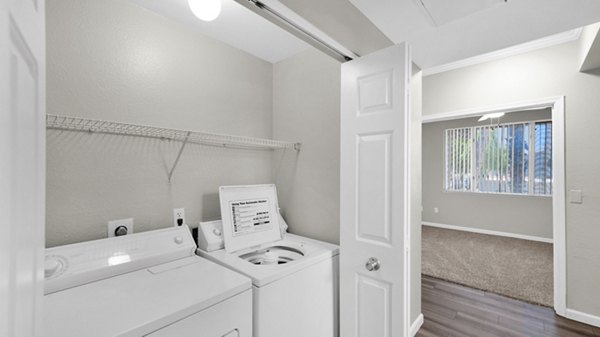 laundry room at San Paulo Apartments
