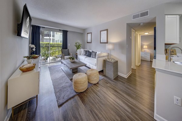 living room at La Morada at Weston Apartments