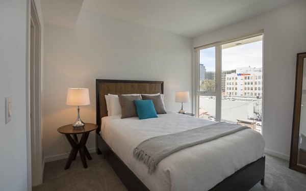 bedroom at ONYX Glendale Apartments