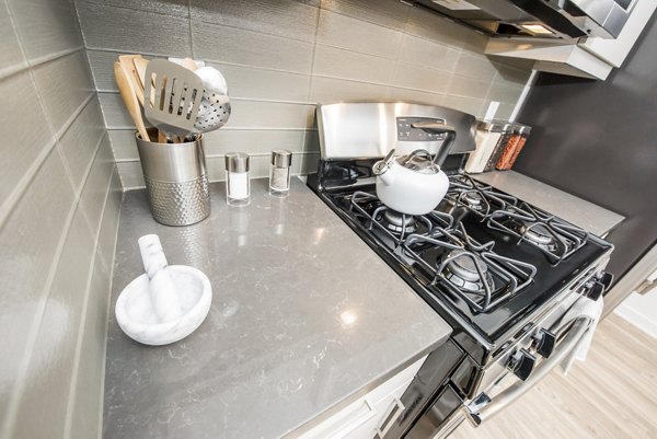 kitchen at ONYX Glendale Apartments