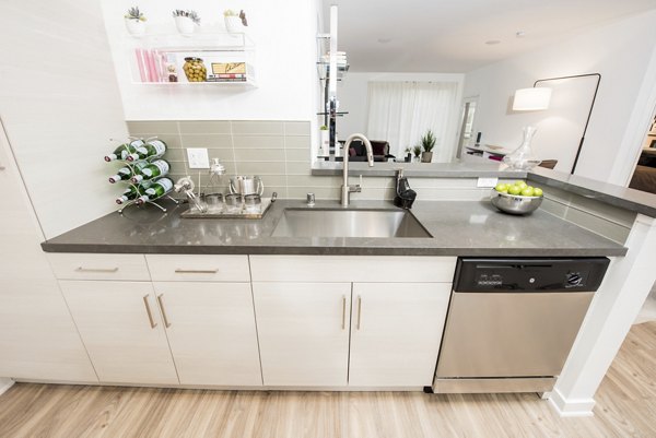 kitchen at ONYX Glendale Apartments