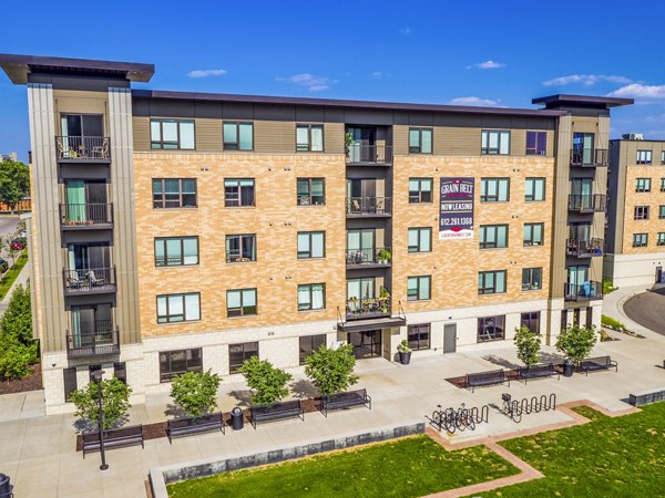 Grain Belt Apartments: Modern building in Minneapolis, luxury apartments with unique architectural design