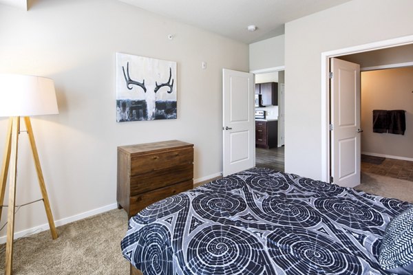 bedroom at Grain Belt Apartments