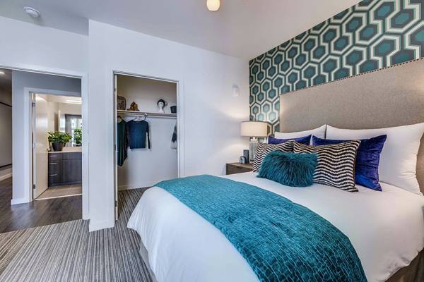 bedroom at Elan Uptown Flats Apartments