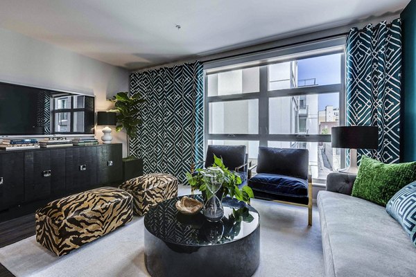 living room at Elan Uptown Flats Apartments