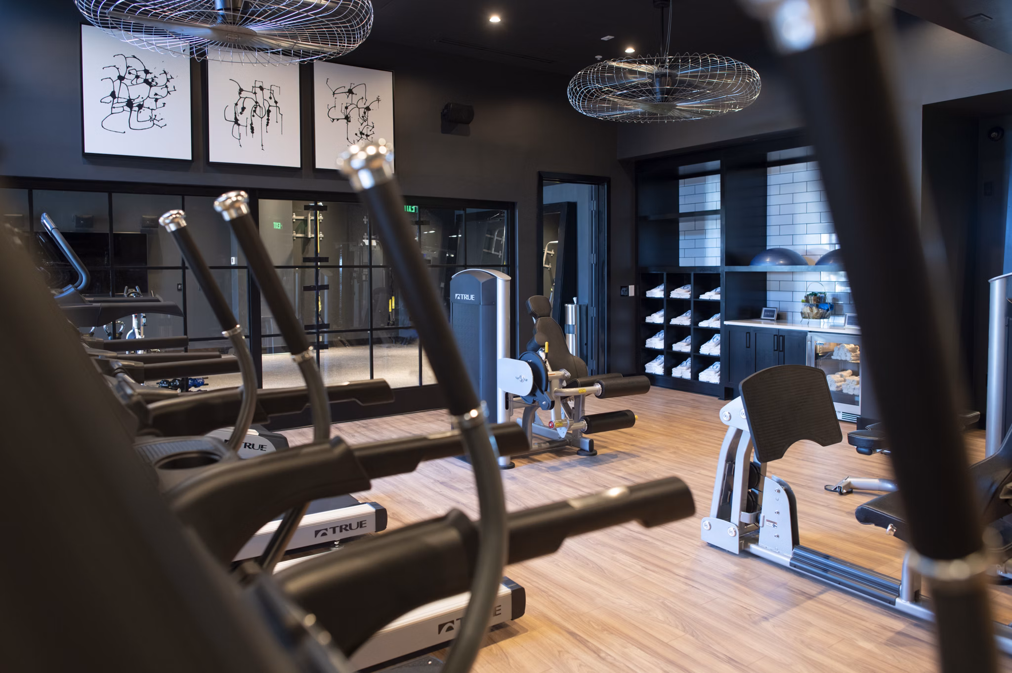 fitness center at The Guild Apartments 