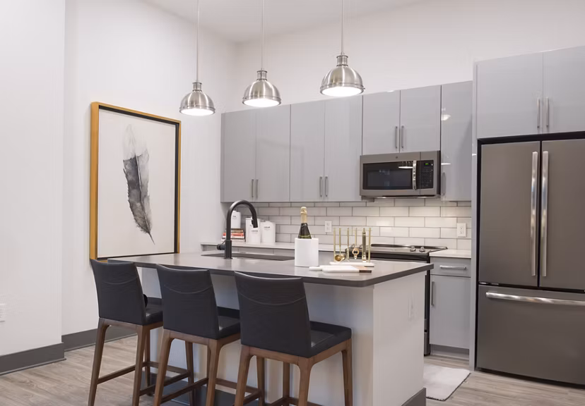 kitchen at The Guild Apartments 