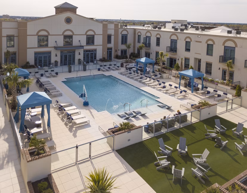 pool at The Guild Apartments 