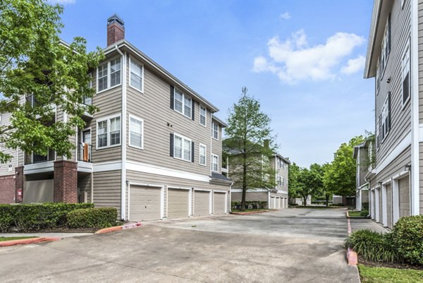 parking garage at The Villages of Cypress Creek Apartments