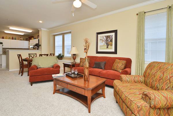 living room at The Villages of Cypress Creek Apartments