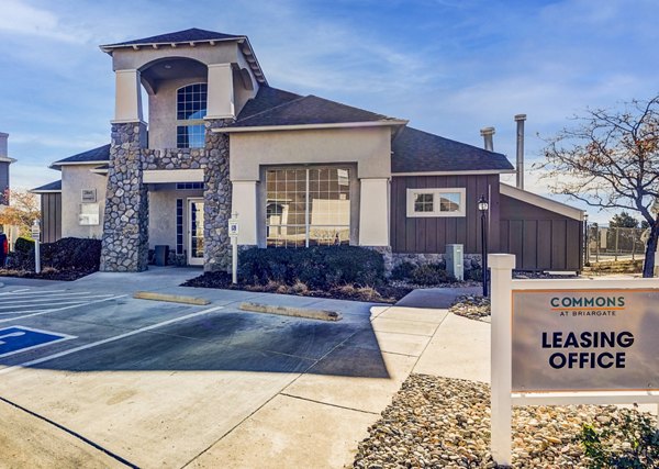 clubhouse/leasing office at Commons at Briargate Apartments 