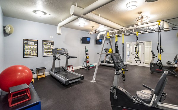 Modern fitness center with state-of-the-art equipment at Cottages on 7th, a 55+ community