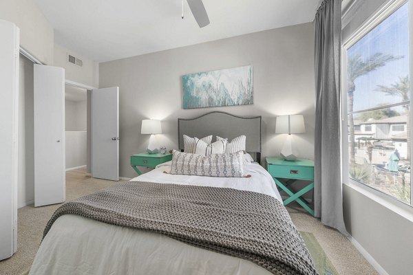 bedroom at Verano Townhomes Apartments