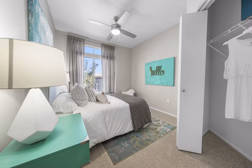 bedroom at Verano Townhomes Apartments