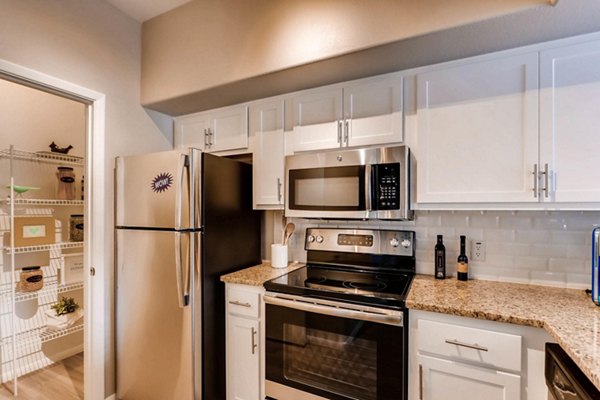 kitchen at Verano Townhomes Apartments 