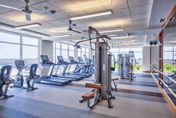 State-of-the-art fitness center with modern equipment at Overture Yorktown Apartments Perfect for active residents seeking a healthy lifestyle