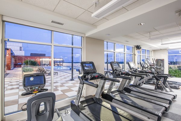 State-of-the-art fitness center with modern equipment at Overture Yorktown Apartments
