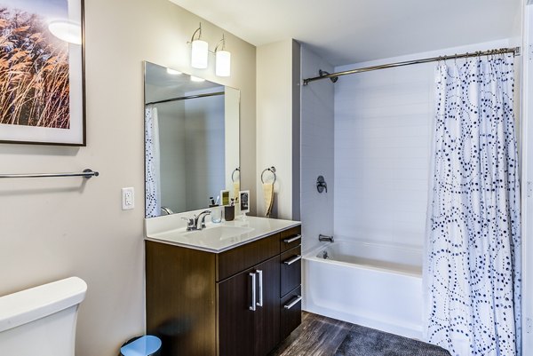 bathroom at Zinc Apartments