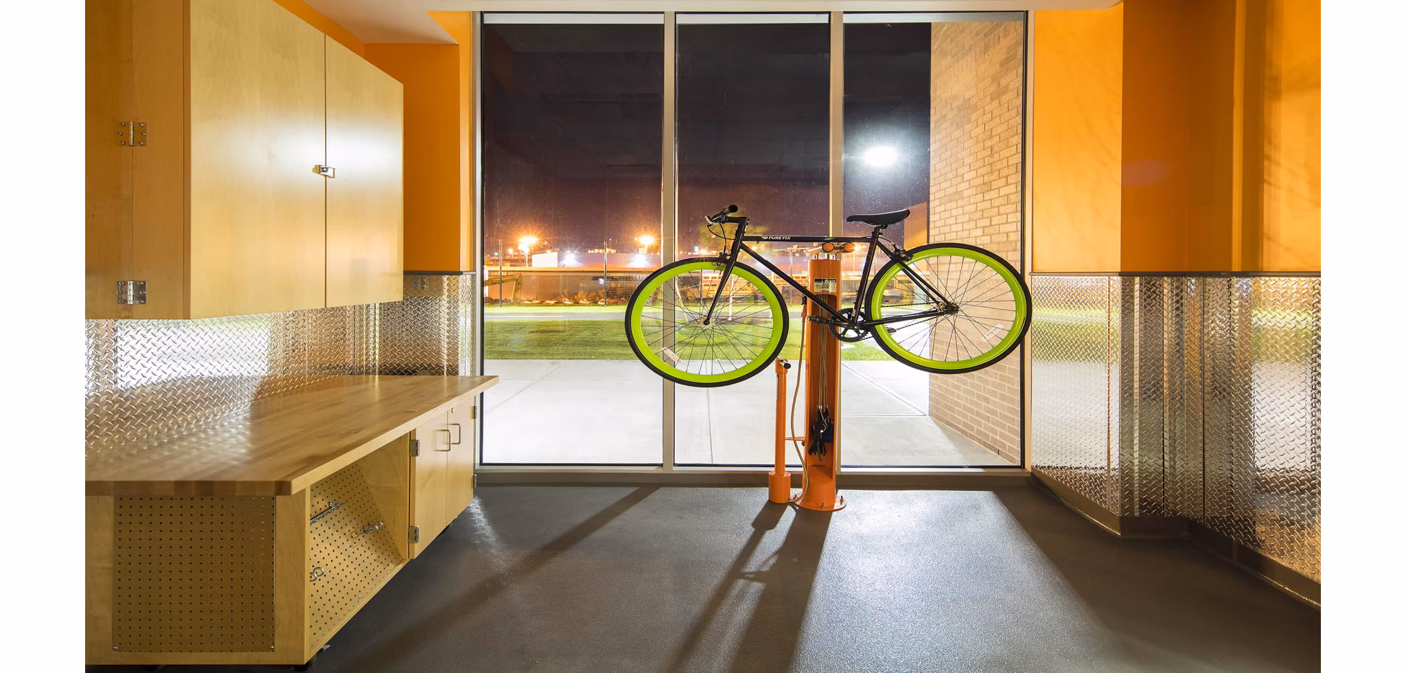 Secure bike storage facility at Zinc Apartments offering convenient and safe storage solutions for cyclists
