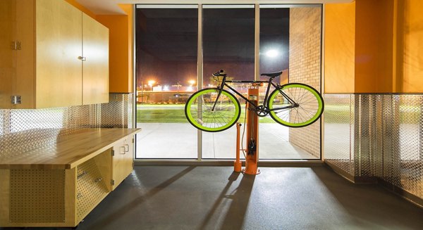 Secure bike storage facility at Zinc Apartments offering convenient and safe storage solutions for cyclists