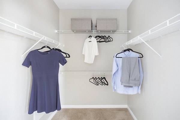 bedroom closet at Stone Gate Apartments