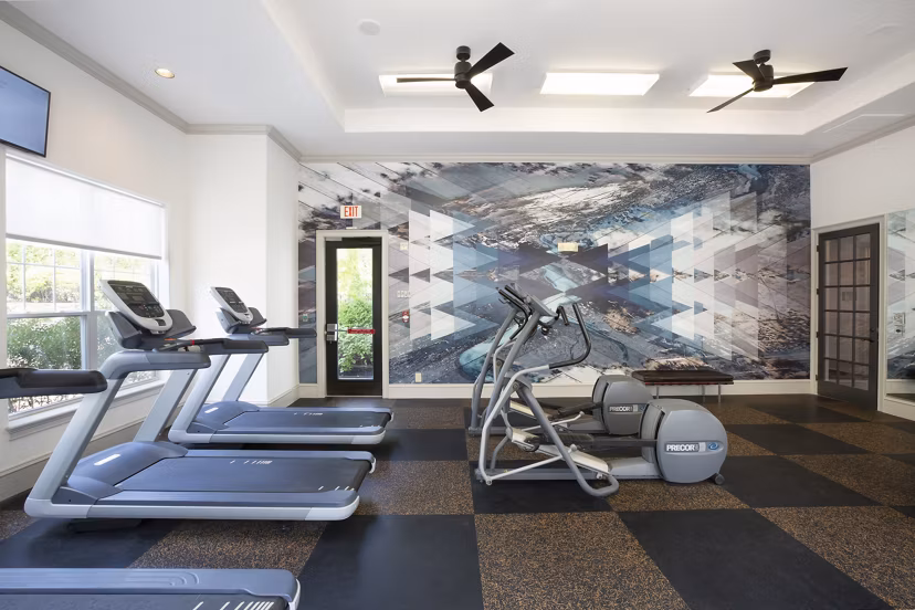 fitness center at Stone Gate Apartments