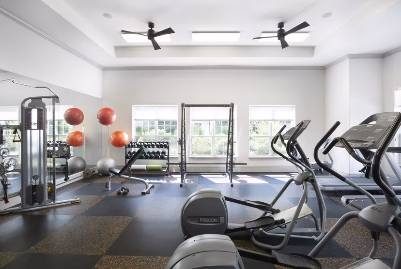 fitness center at Stone Gate Apartments
