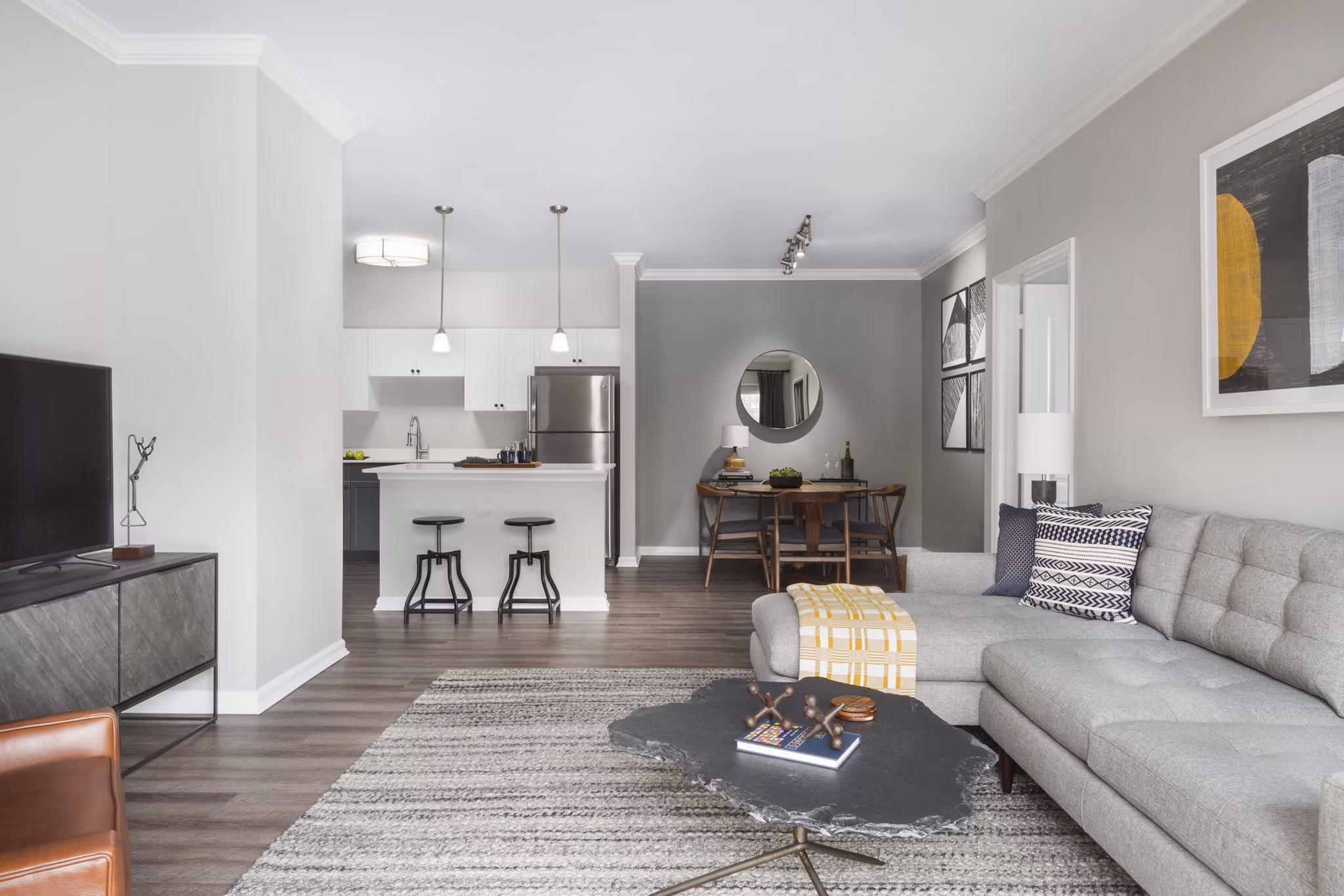 living room at Stone Gate Apartments