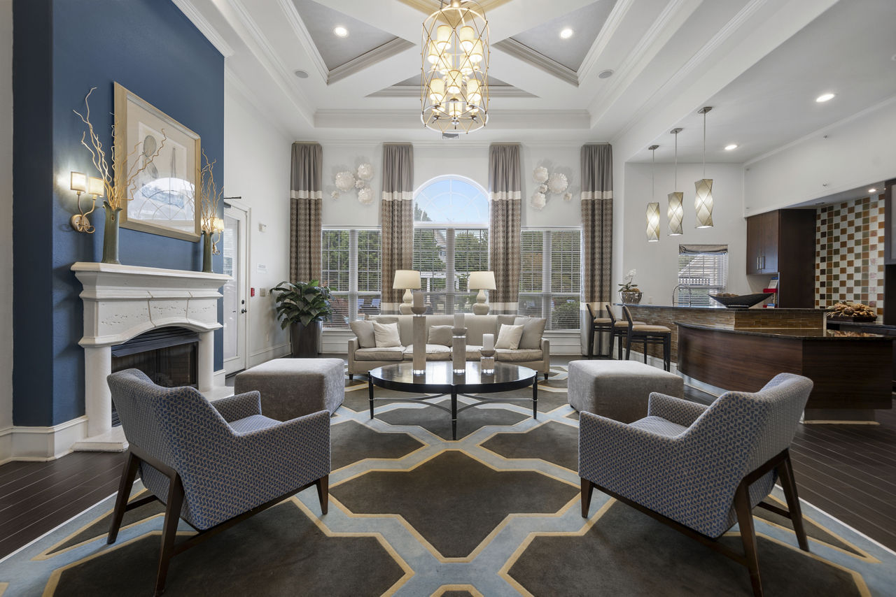 Lobby at West Village Apartments