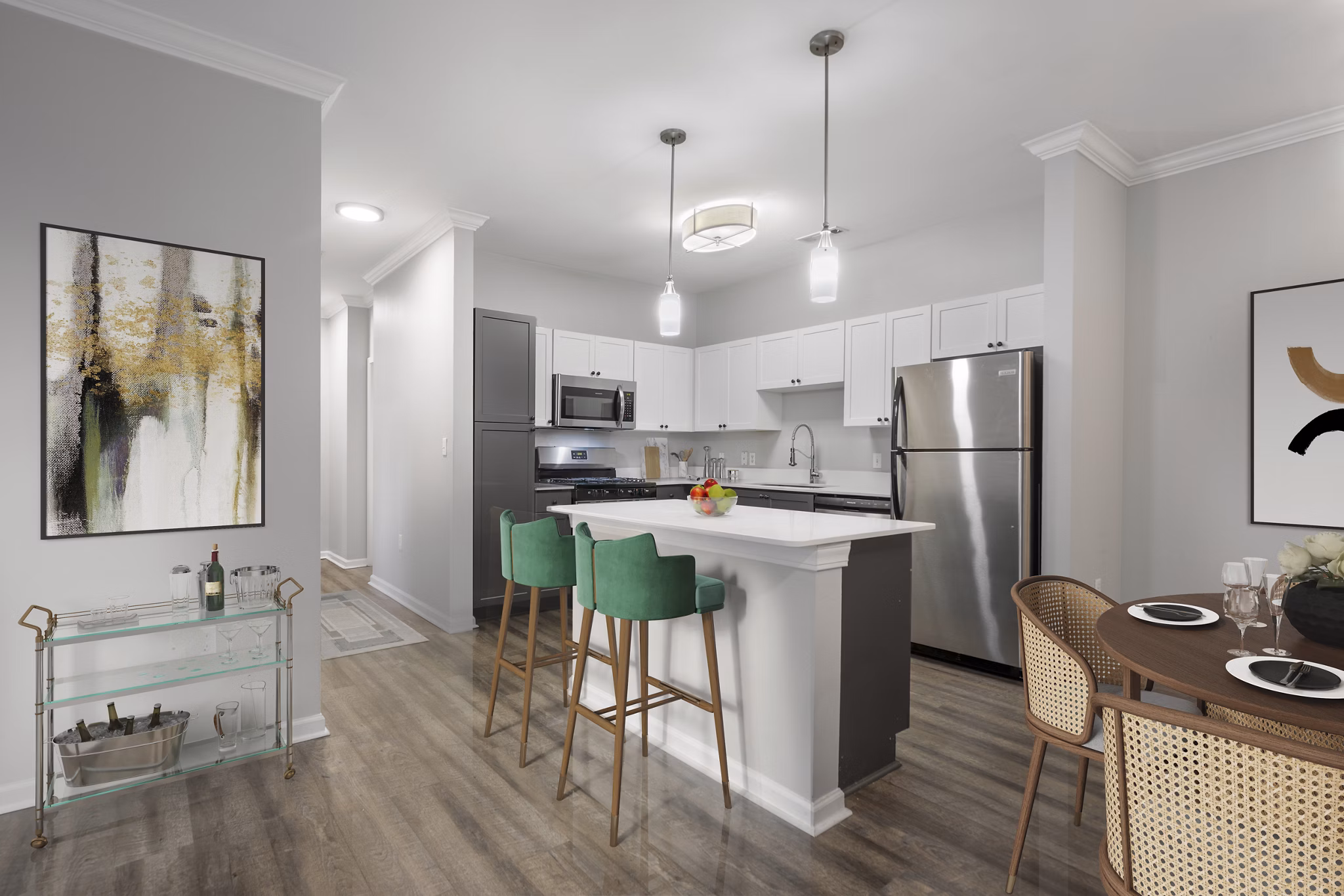 rendering at West Village Apartments