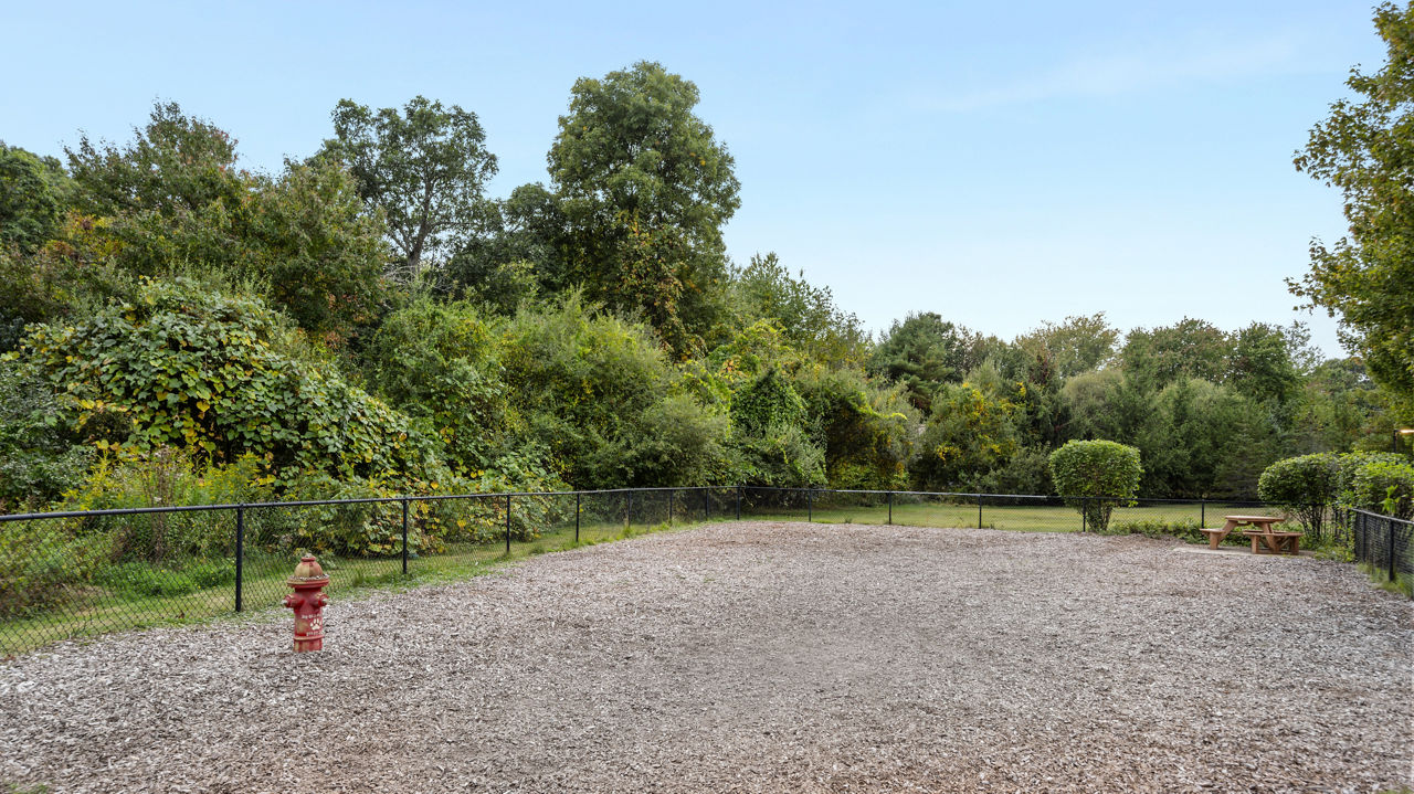 Dog park at West Village Apartments