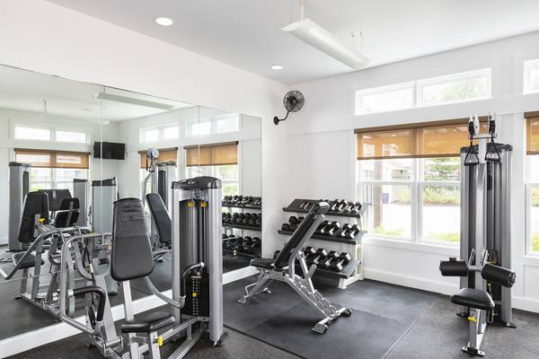 fitness center at Pembroke Woods Apartments                         