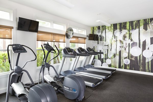fitness center at Pembroke Woods Apartments                                         