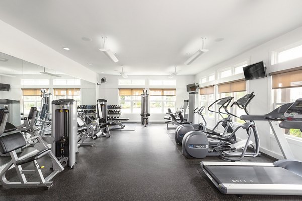 fitness center at Pembroke Woods Apartments                           