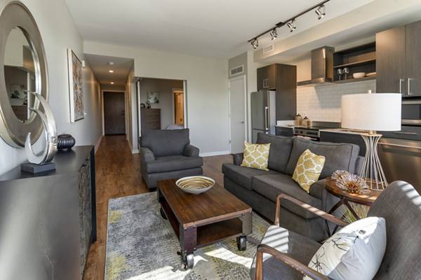 living room at The Aspen Apartments