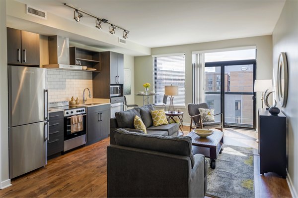 living room at The Aspen Apartments      