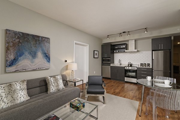 living room at The Aspen Apartments