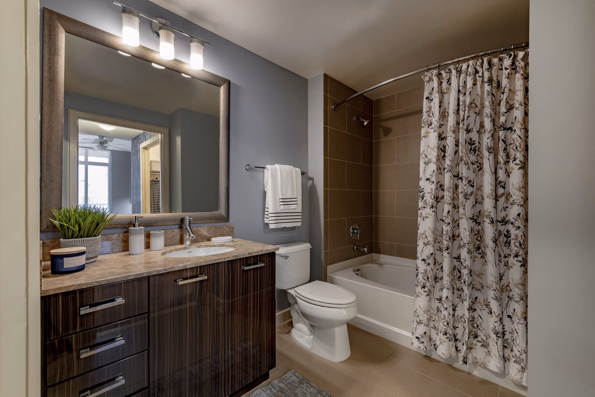 bathroom at The Cameron Apartments
